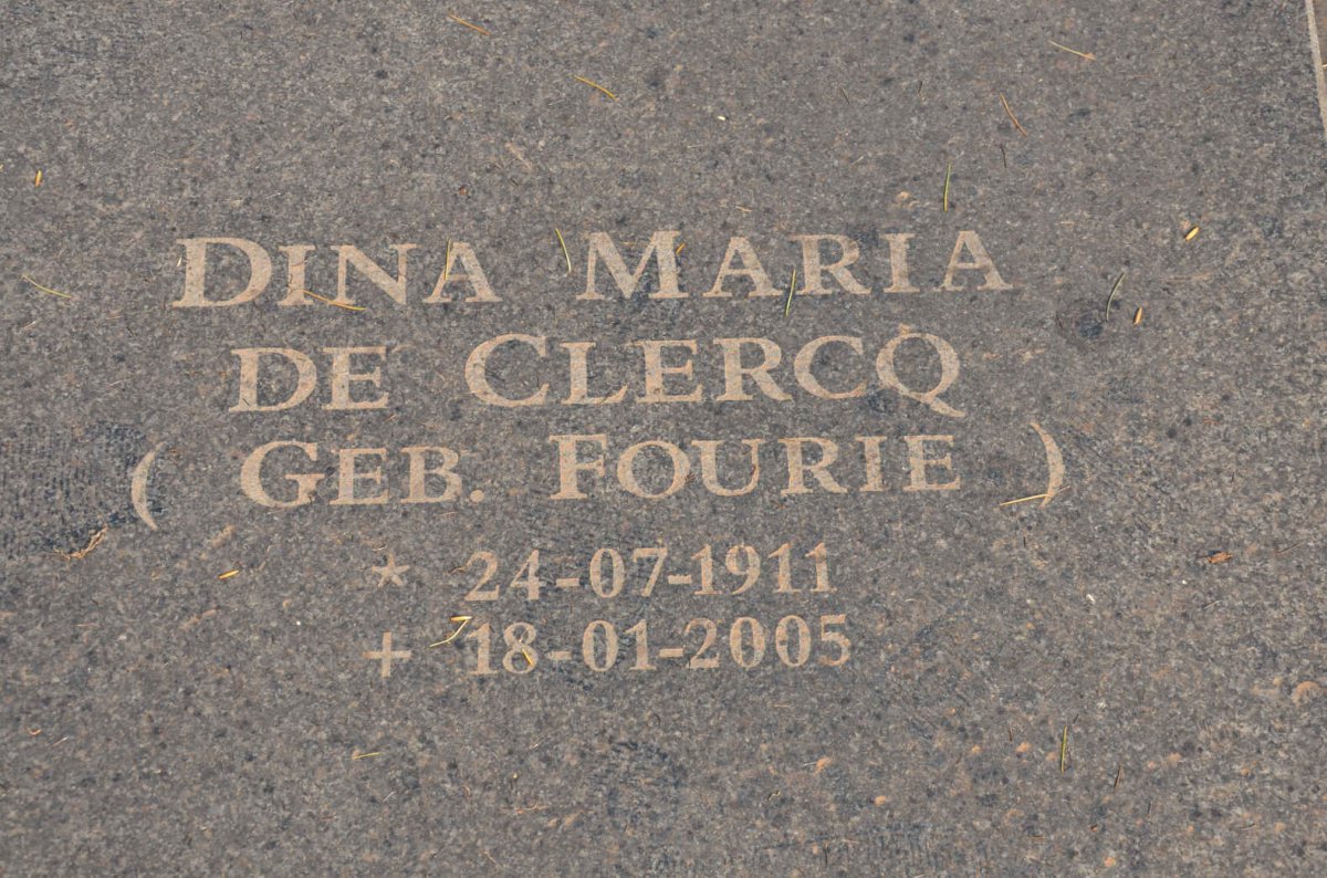 CLERCQ Dina Maria, de nee FOURIE 1911-2005