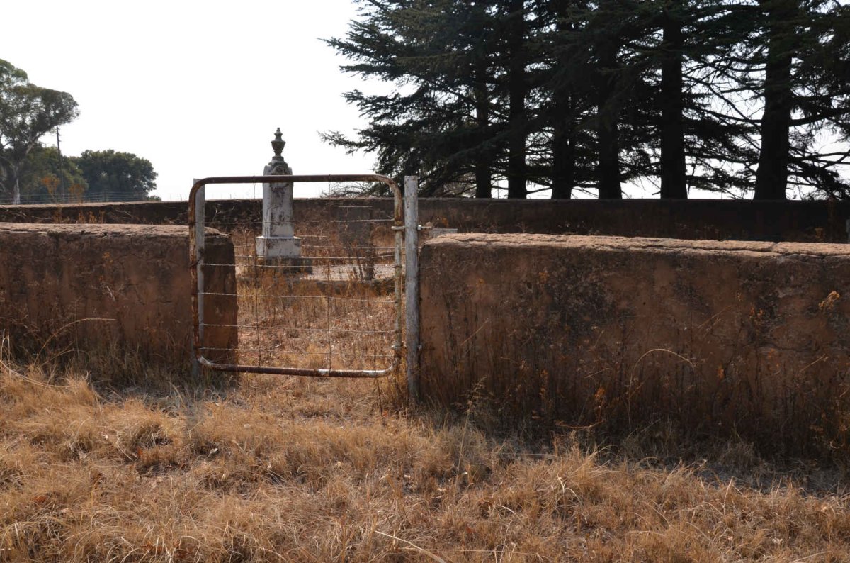 5. Overview of cemetery gate