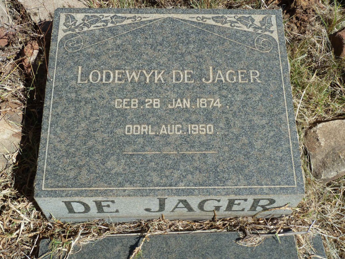 JAGER Lodewyk, de 1874-1950