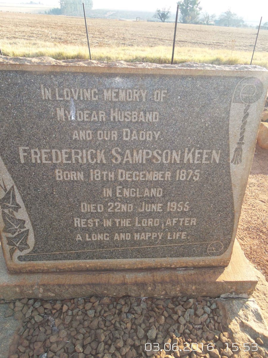 KEEN Frederick Sampson 1875-1955