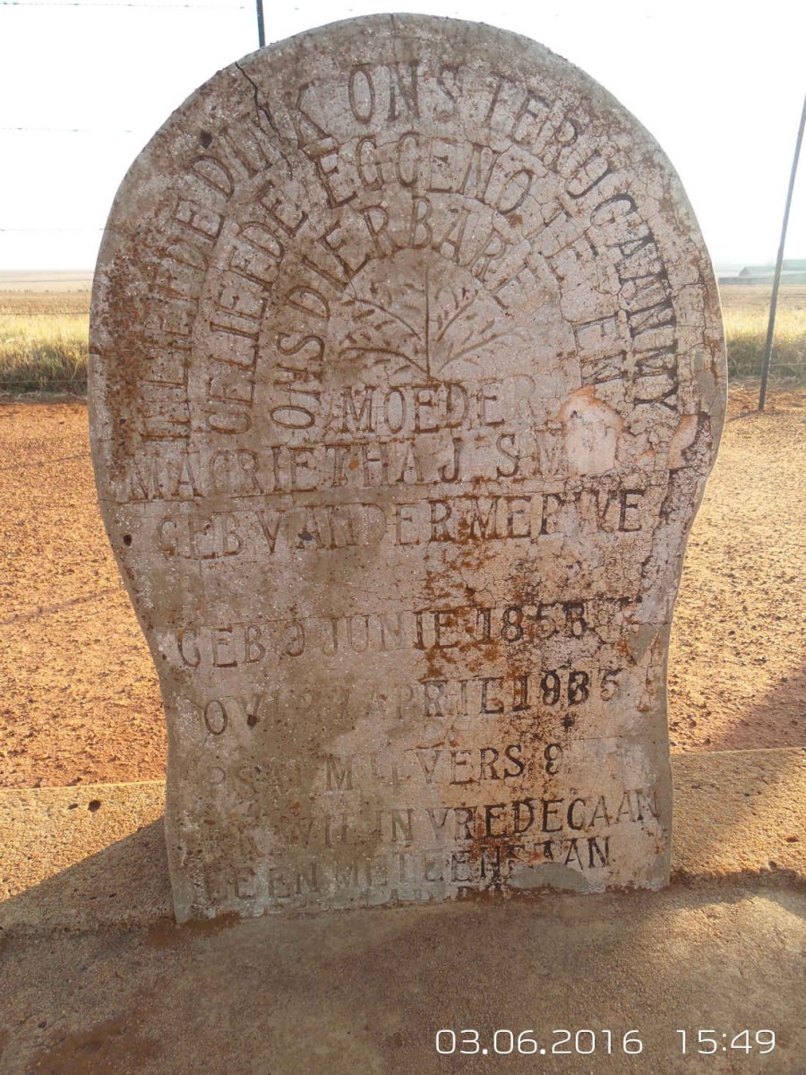 SMIT Magrieta J. nee VAN DER MERWE 1858-1935