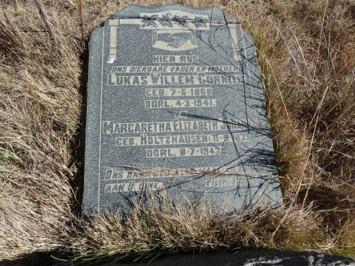 RENSBURG Lukas Willem Cornelis, Janse van 1868-1941 &amp; Margaretha Elizabeth Johanna HOLTZHAUSEN 1875-1943