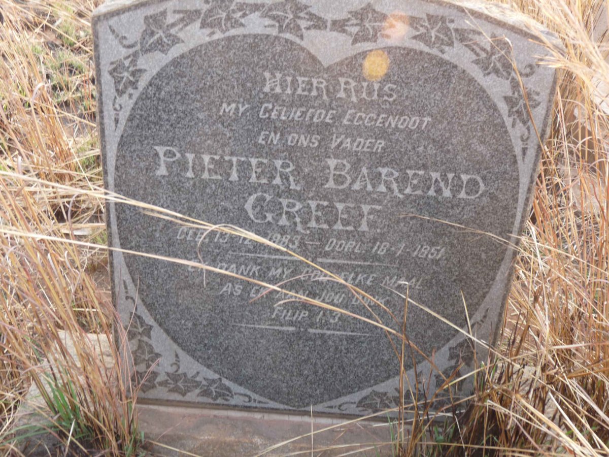 GREEF Pieter Barend 1883-1951
