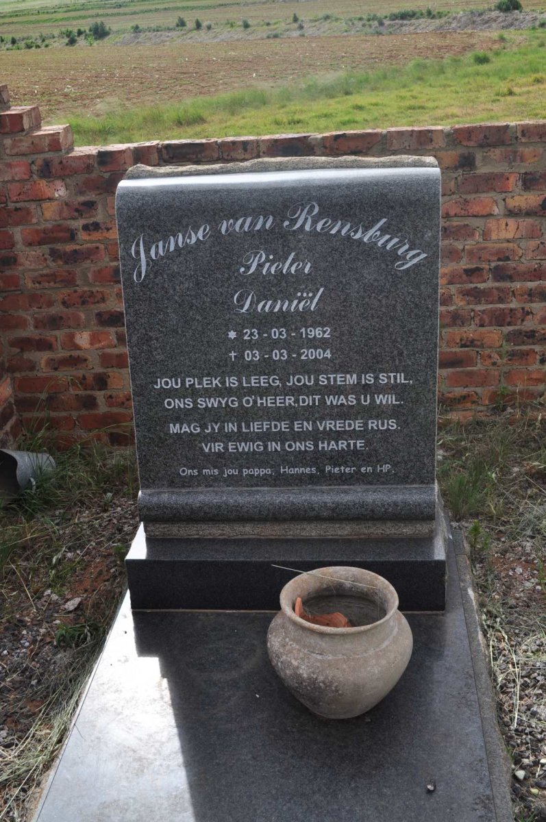RENSBURG Pieter Daniël, Janse van 1962-2004