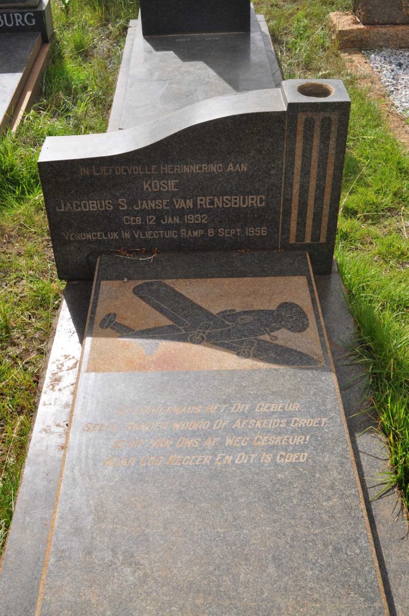 RENSBURG Jacobus S., Janse van 1932-1956
