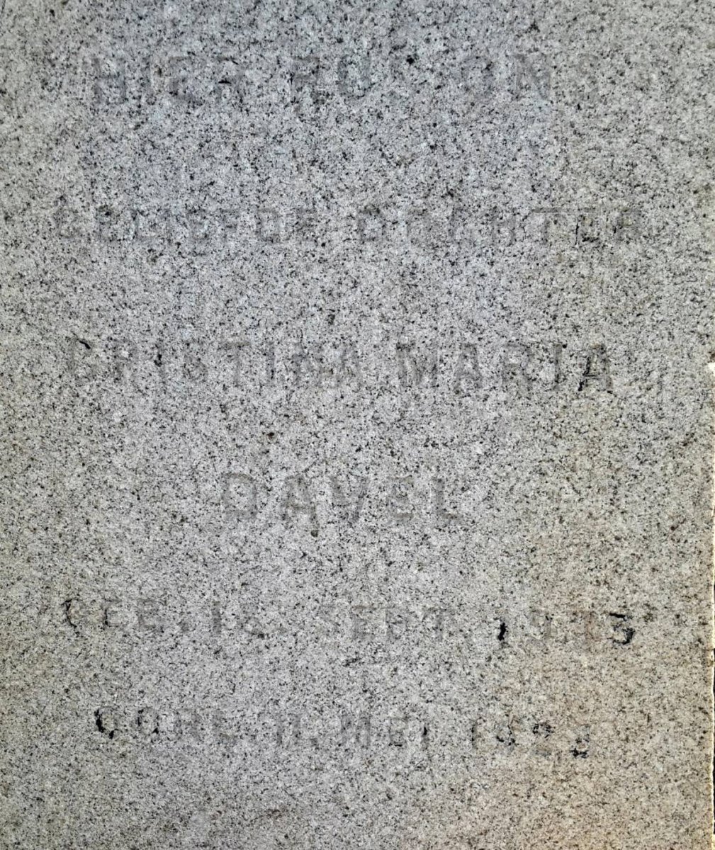 DAVEL Christina Maria 19?3-1928