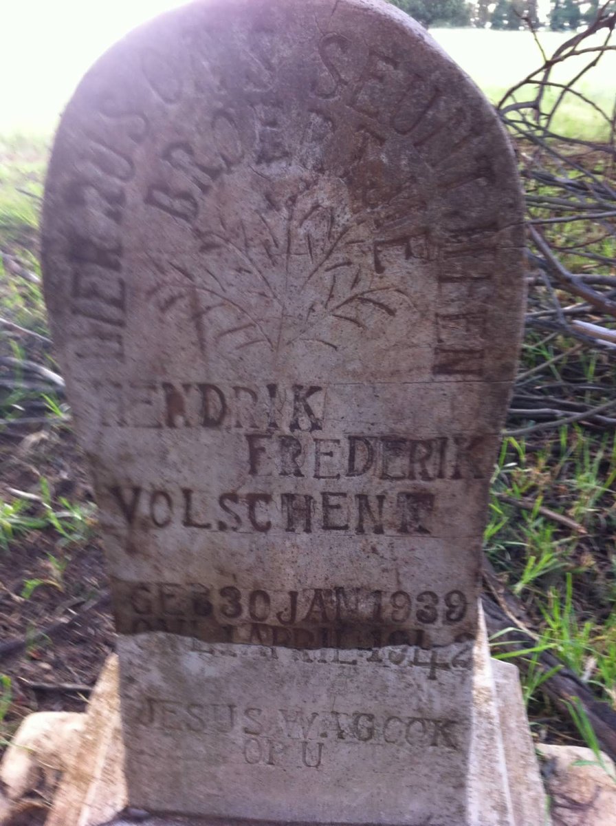 VOLSCHENK Hendrik Frederik 1939-1942