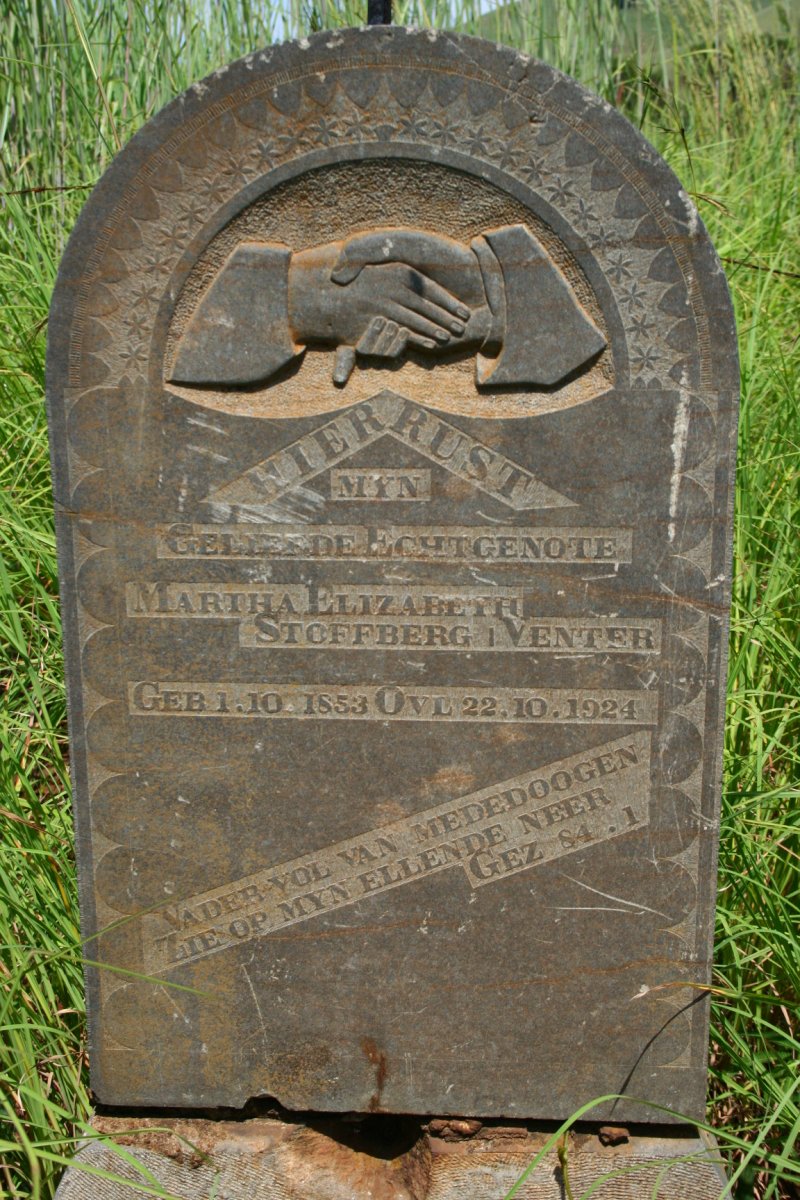 STOFFBERG Martha Elizabeth nee VENTER 1853-1924