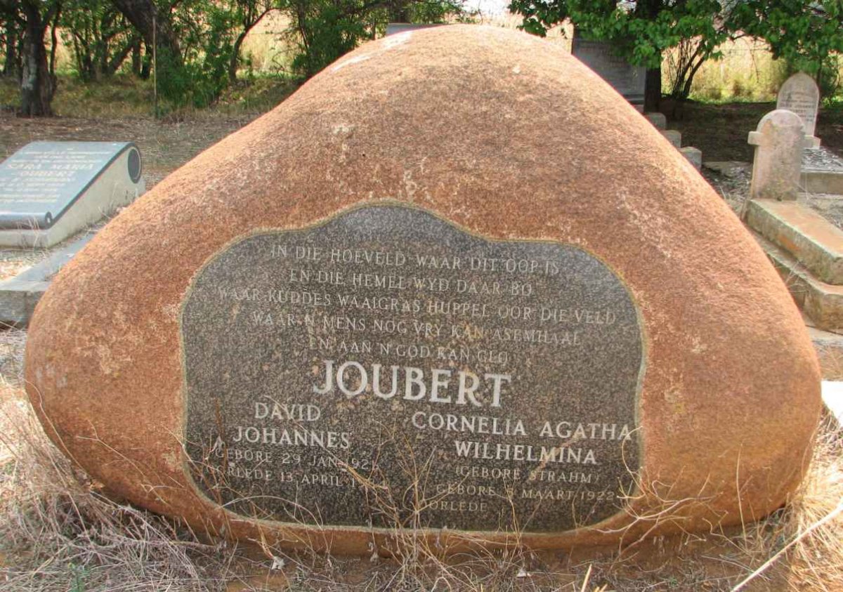 JOUBERT David Johannes 1921-1984 &amp; Cornelia Agatha Wilhelmina STRAHM 1922-