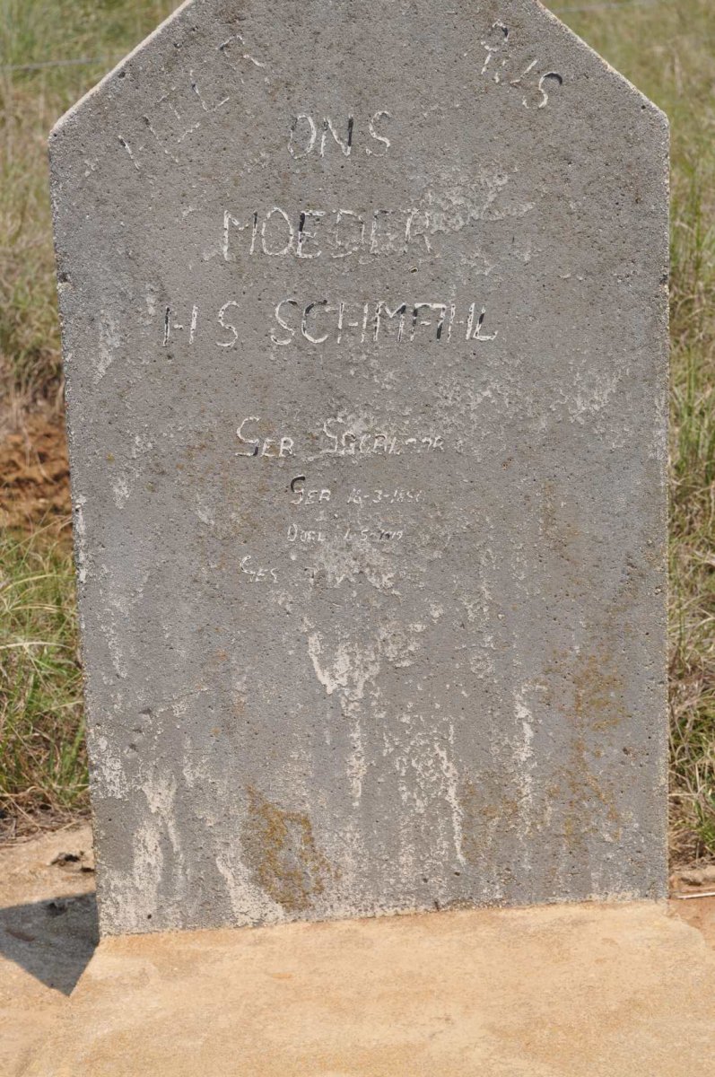 SCHMAHL H.S. nee GROBLER 1850-1919