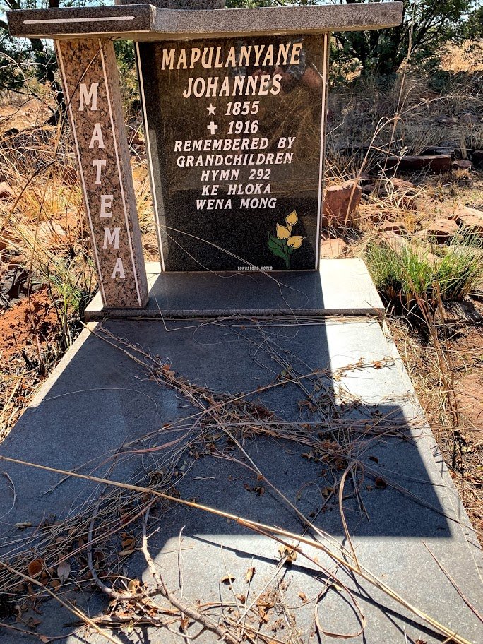 MATEMA Mapulanyane Johannes 1855-1916