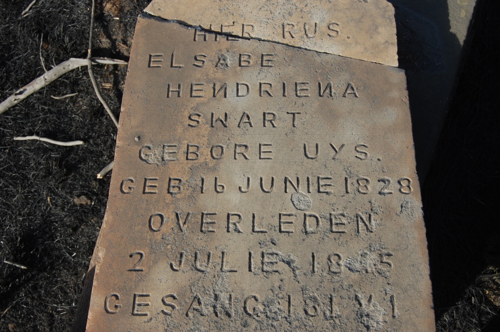 SWART Elsabe Hendriena nee UYS 1828-18?5