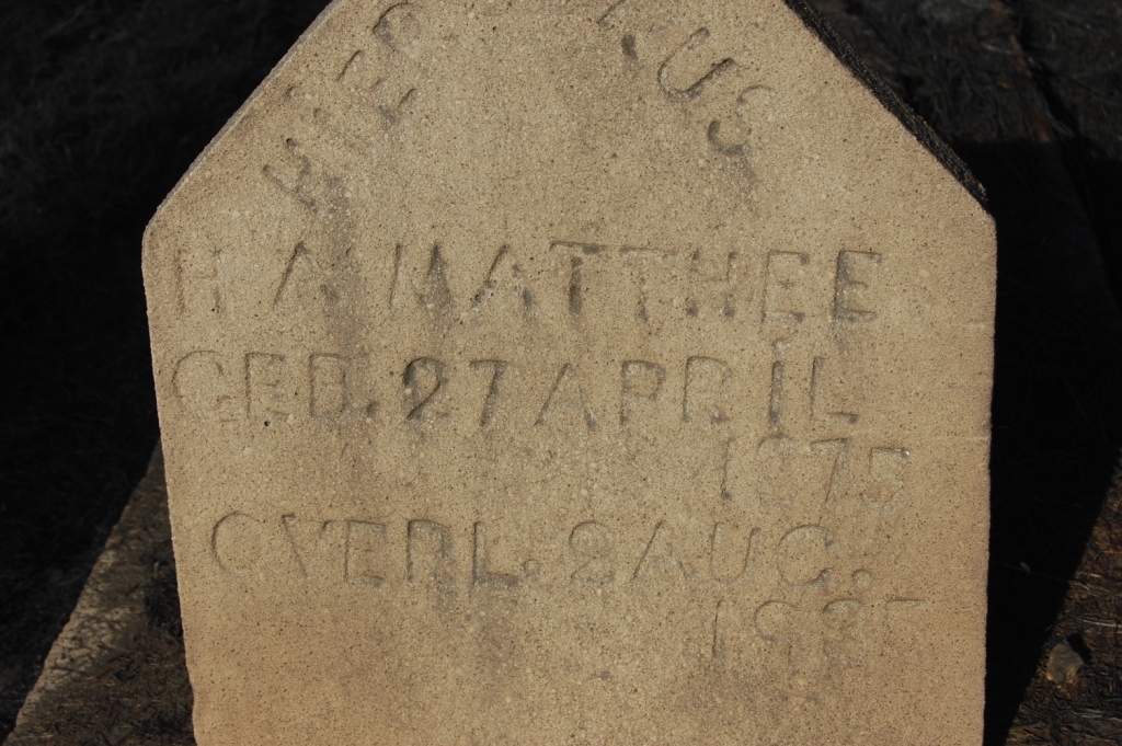 MATTHEE H.A. 1875-1935