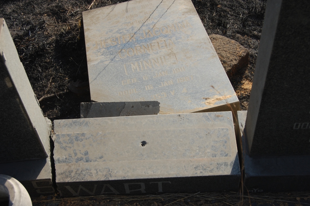 SWART  Hester Jacomina Cornelia nee MINNIE 1911-1987