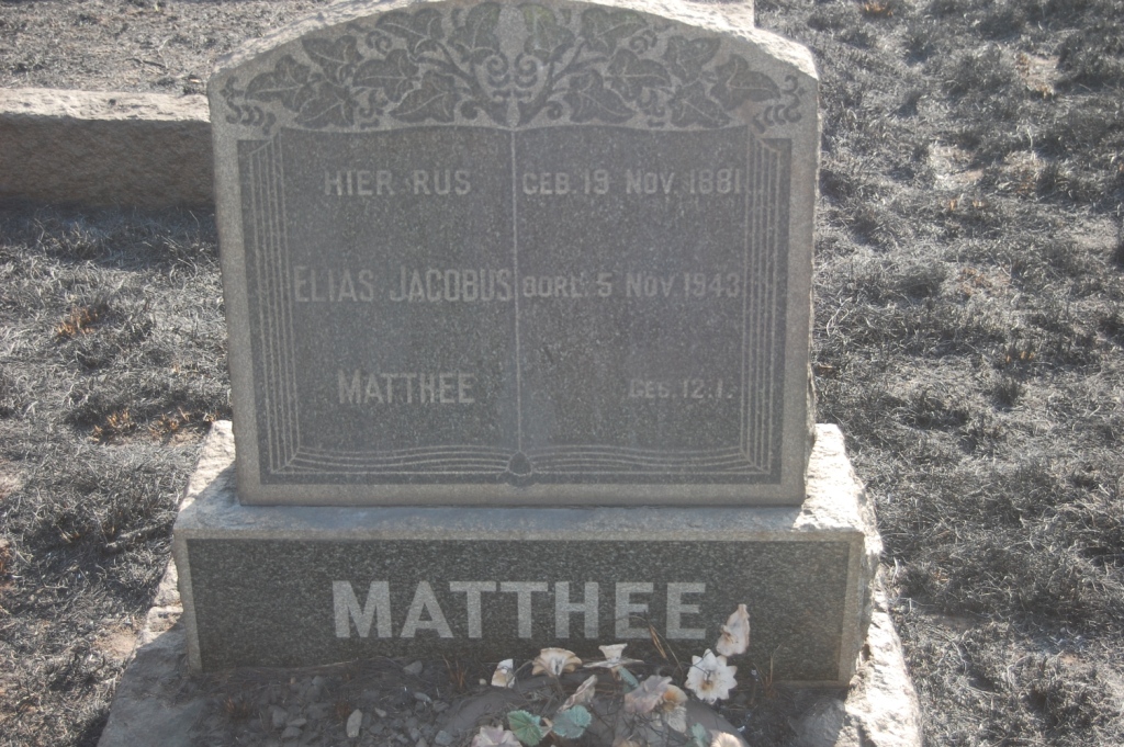 MATTHEE Elias Jacobus 1881-1943