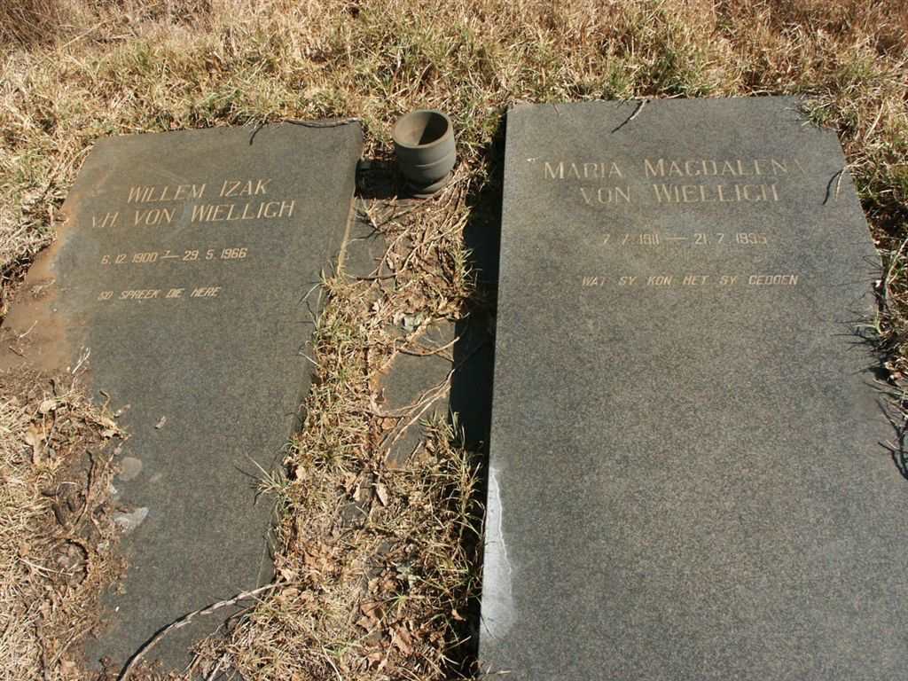 WIELLIGH Willem Izak v.H., von 1900-1966 & Maria Magdalena 1911-1995