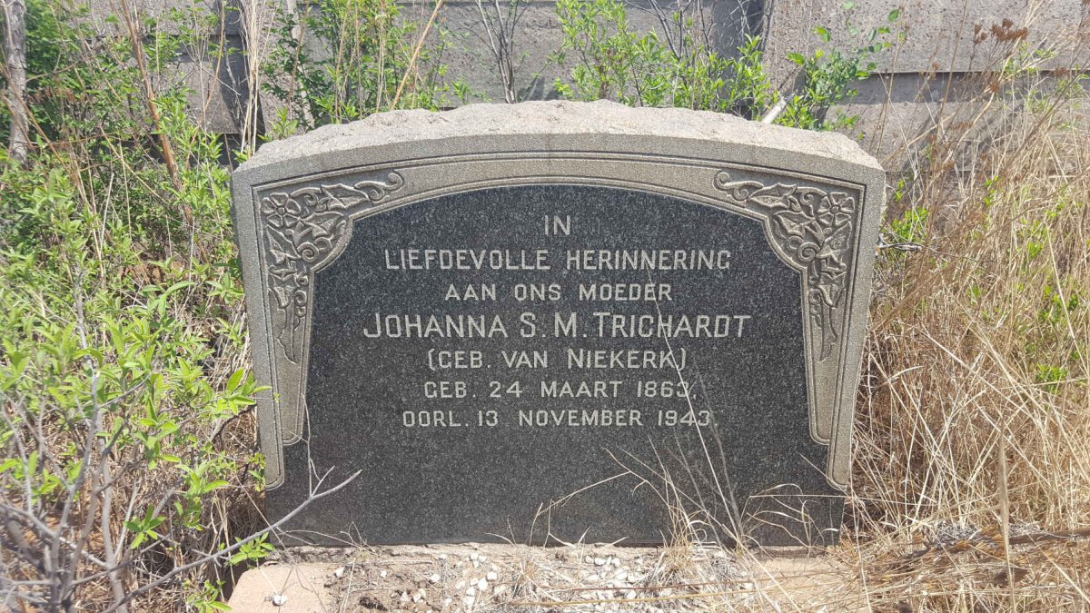 TRICHARDT Johanna S.M. nee VAN NIEKERK 1863-1943