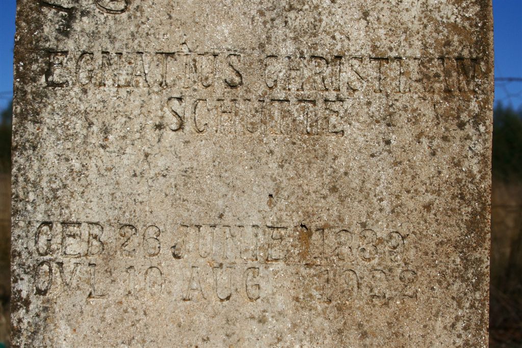 SCHUTTE Egnatius Christiaan 1839-1922