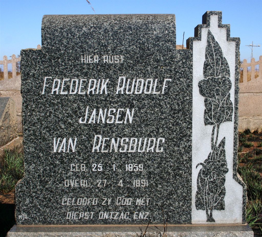 RENSBURG Frederik Rudolf, Jansen van 1859-1891