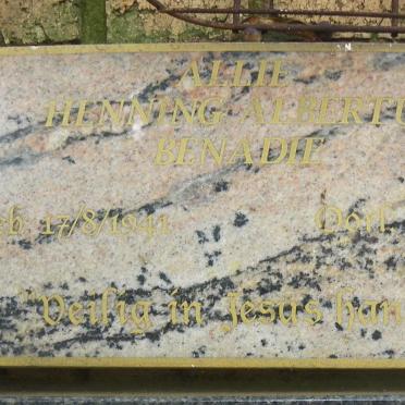 BENADIE Henning Albertus 1941-2002