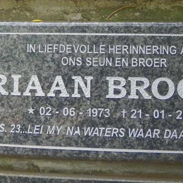 BROOKS Riaan 1973-2006