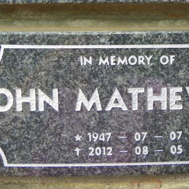 LEE John Mathew 1947-2012