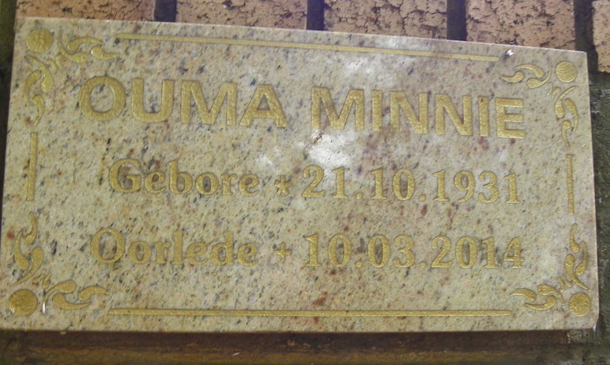 ? Minnie 1931-2014