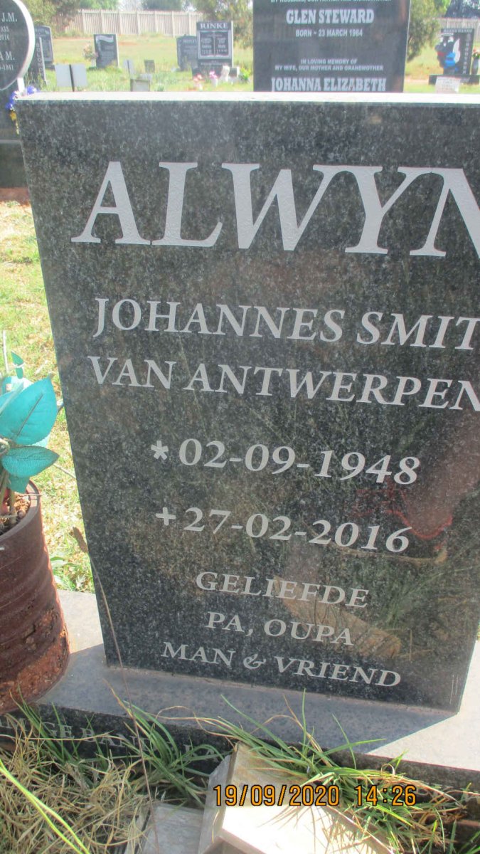 ANTWERPEN Johannes Smit, van 1948-2016