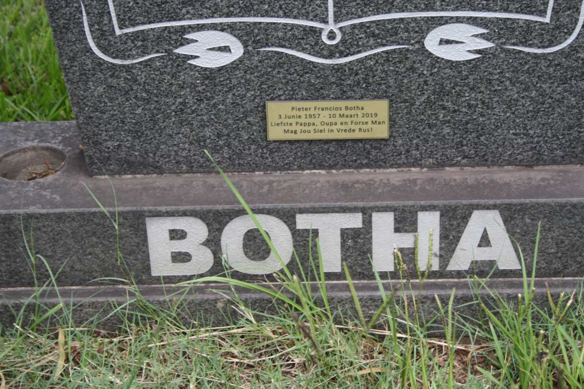 BOTHA P.J.J. 1931–2003 :: BOTHA J.B. 1959– :: BOTHA Pieter Francois 1957–2019 #2