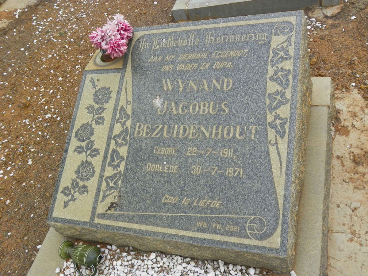 BEZUIDENHOUT Wynand Jacobus 1911-1971