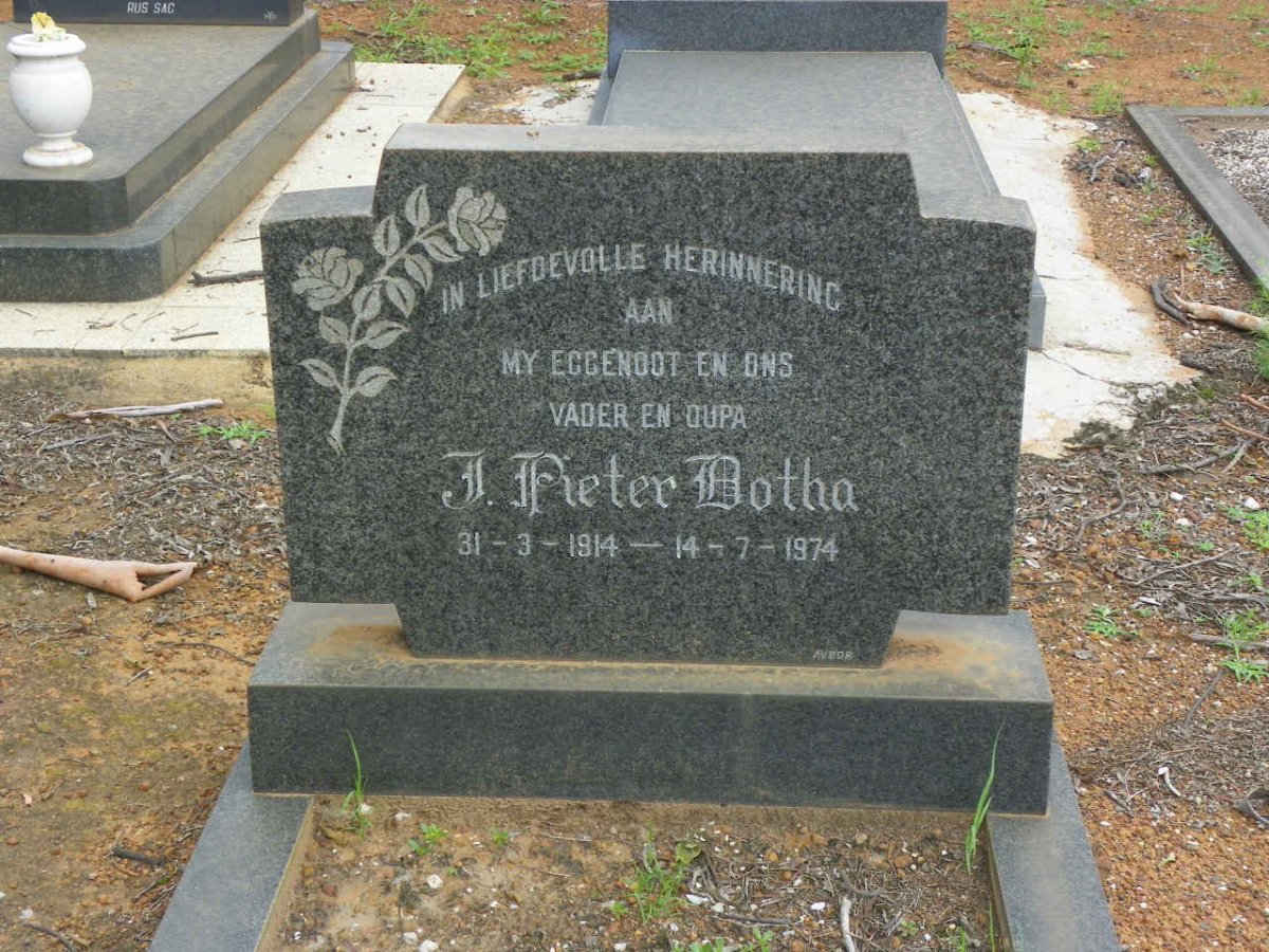 BOTHA J. Pieter 1914-1974