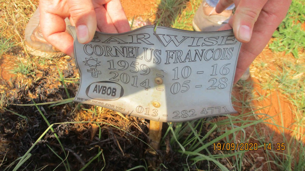 BARWISE Cornelus Francois 1959-2014