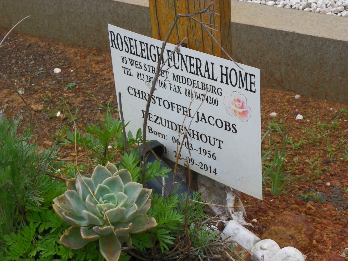 BEZUIDENHOUT Christoffel Jacobs 1956-2014