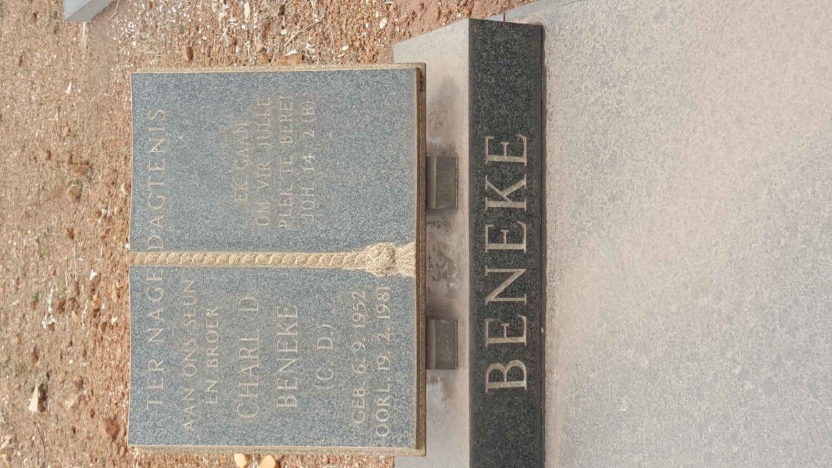BENEKE Charl D. 1952-1981