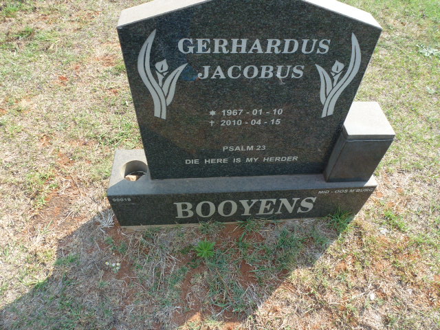 BOOYENS Gerhardus Jacobus 1967-2010