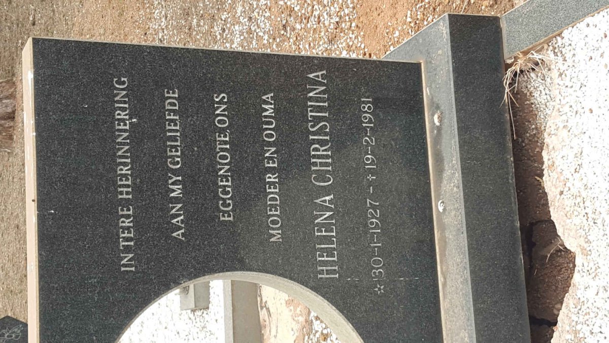 BRUYN Casper Hermanus, du 1912–1992 & Helena Christina 1927–1981 #3