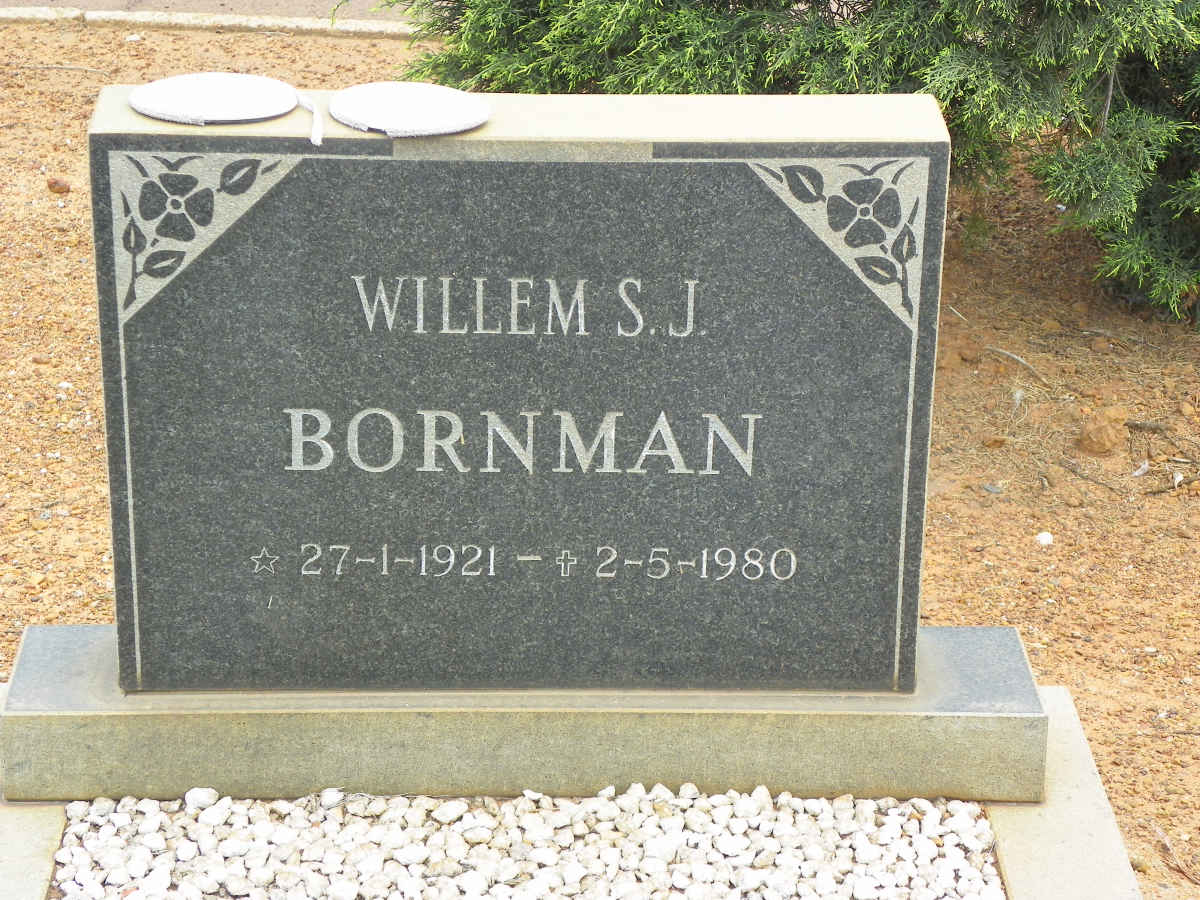 BORNMAN Willem S.J. 1921-1980