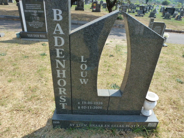 BADENHORST Louw 1938-2006
