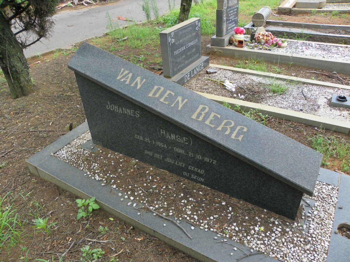 BERG Johannes, van den 1954-1972