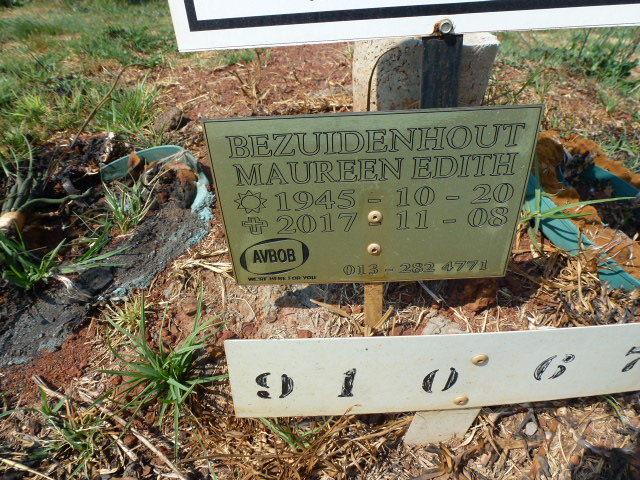 BEZUIDENHOUT Jacobus Petrus Johannes 1941–2019 &amp; Maureen Edith 1945–2017 #2