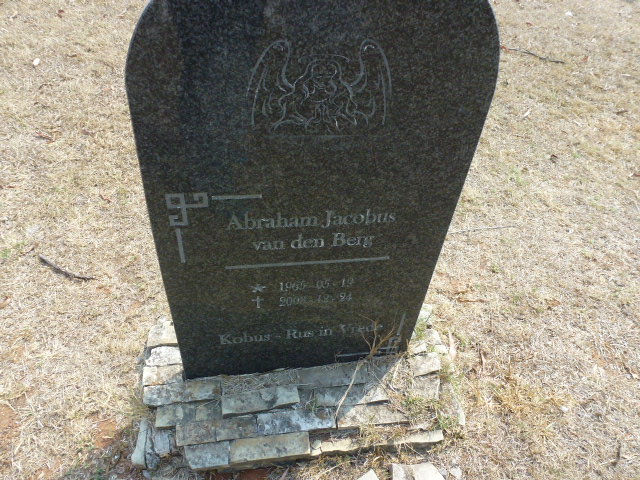 BERG Abraham Jacobus, van den 1965-200?