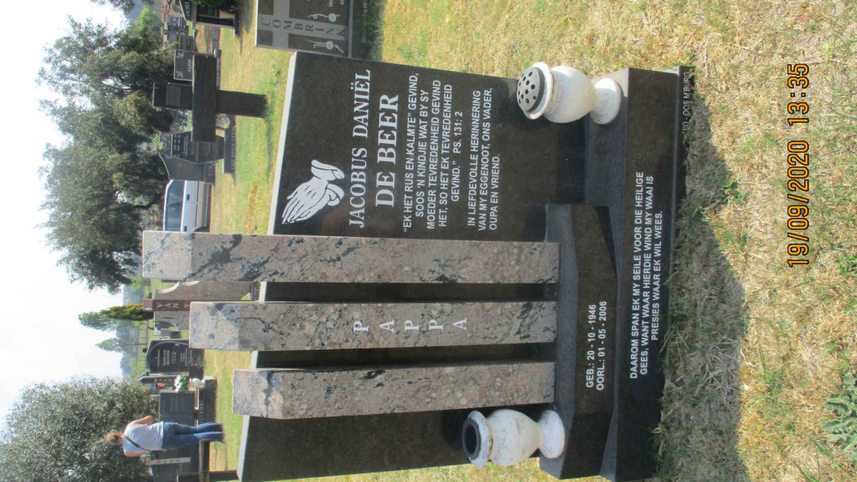 BEER Jacobus Daniel, de 1946-2006