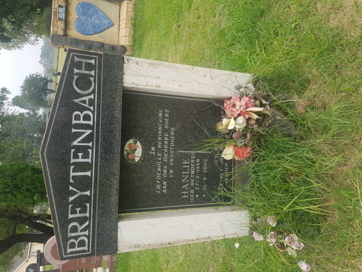 BREYTENBACH Hanlie nee REYNDERS 1958-2002