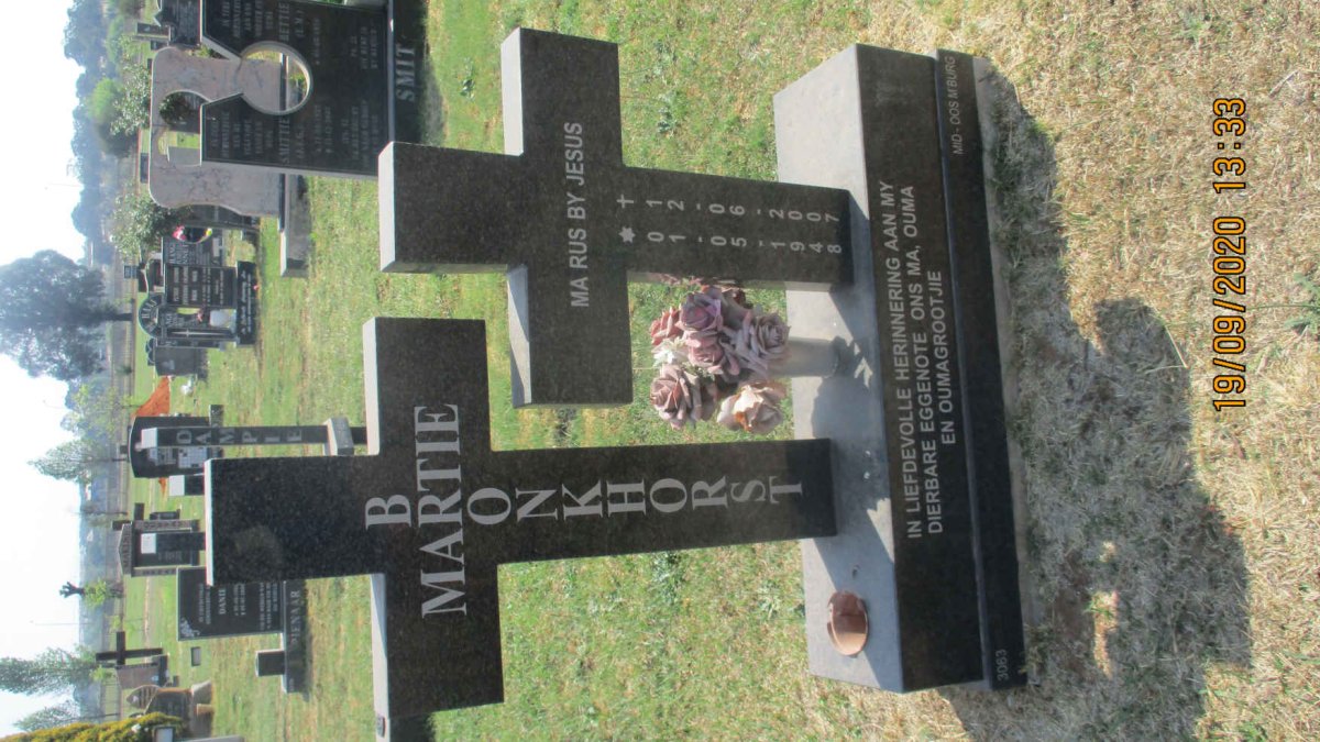 BRONKHORST Martie 1948-2007