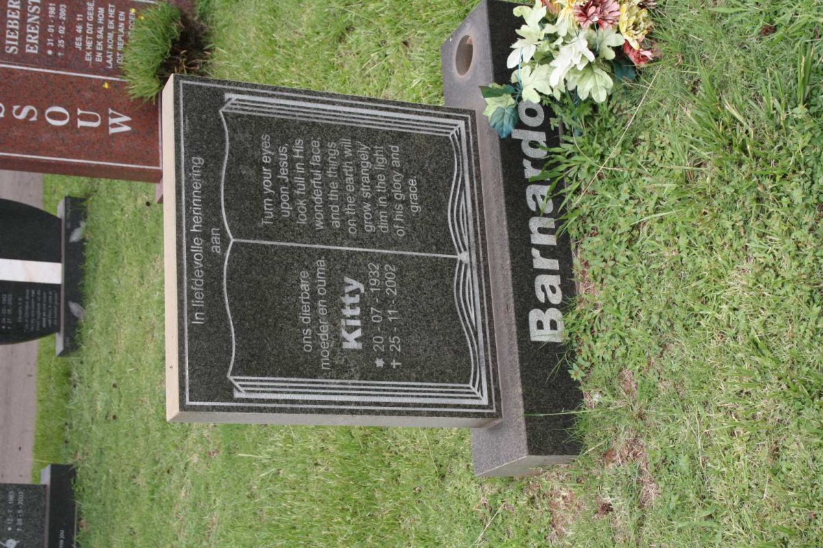 BARNARDO Kitty 1932-2002