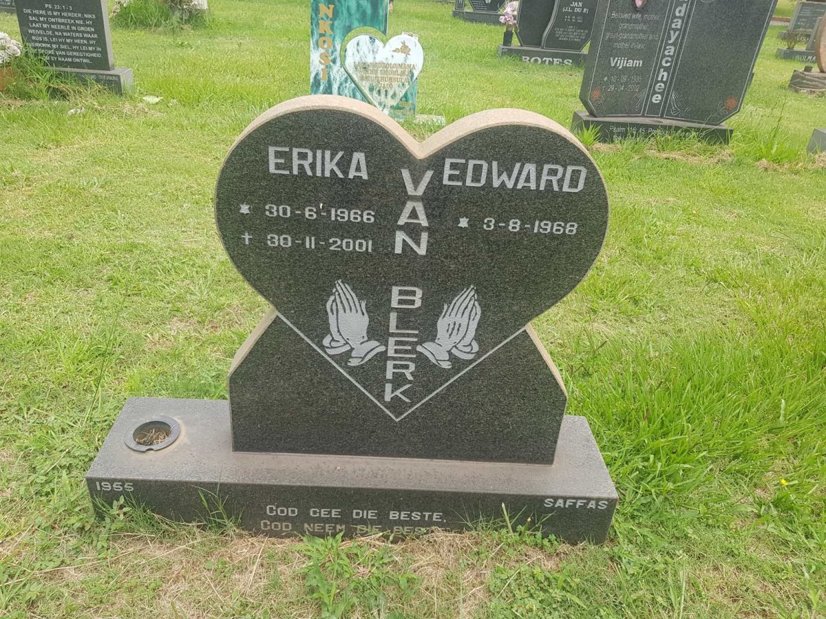 BLERK Edward, van 1968- &amp; Erika 1966-2001