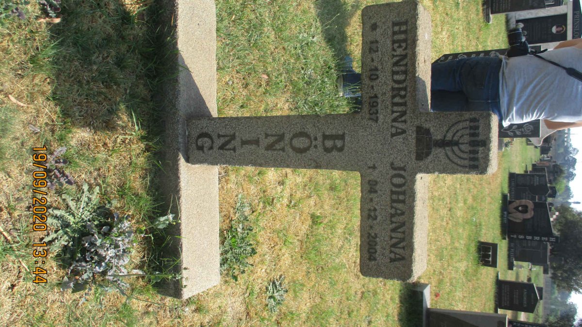 BONING Hendrina Johanna 1937-2004