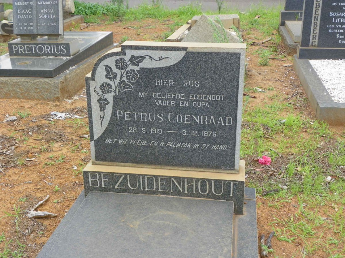 BEZUIDENHOUT Petrus Coenraad 1919-1976