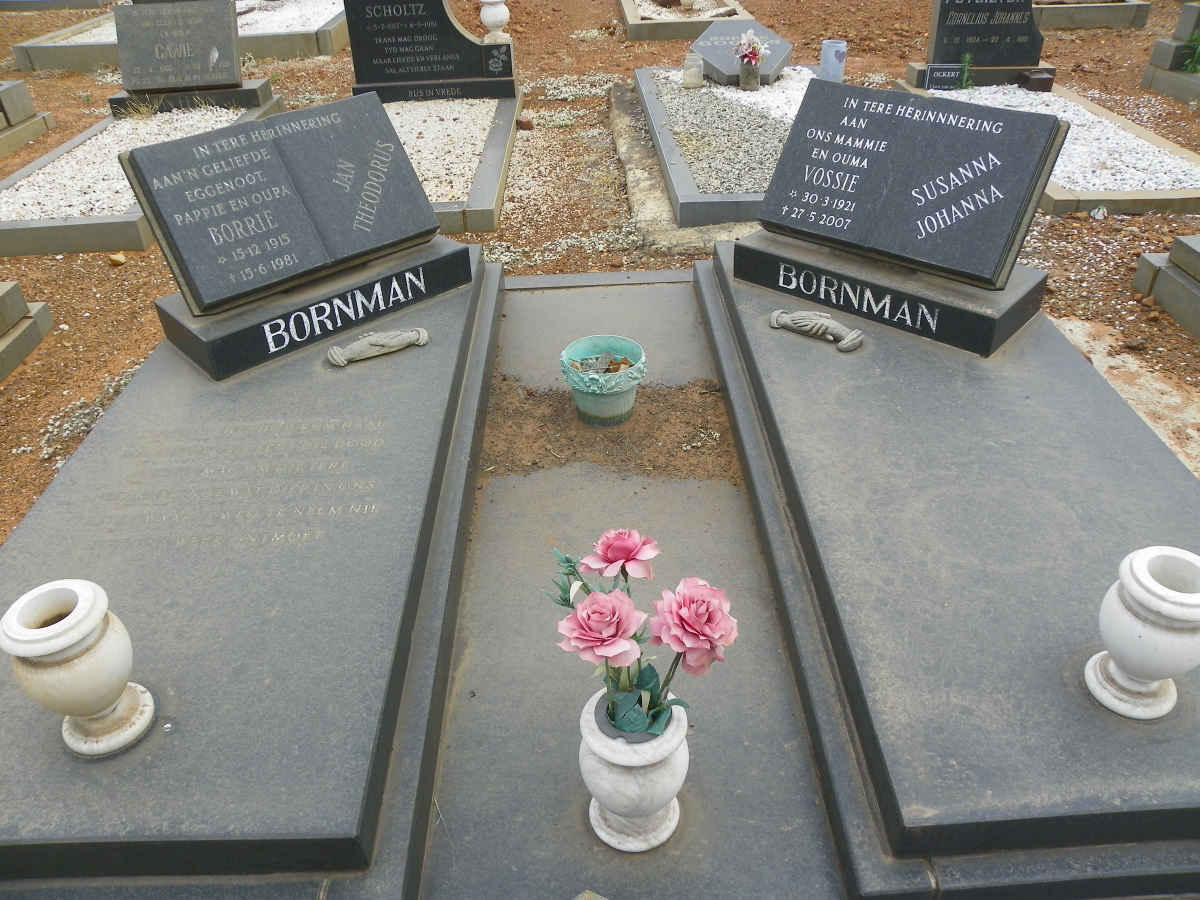 BORNMAN Jan Theodorus 1915-1981 &amp; Susanna Johanna 1921-2007