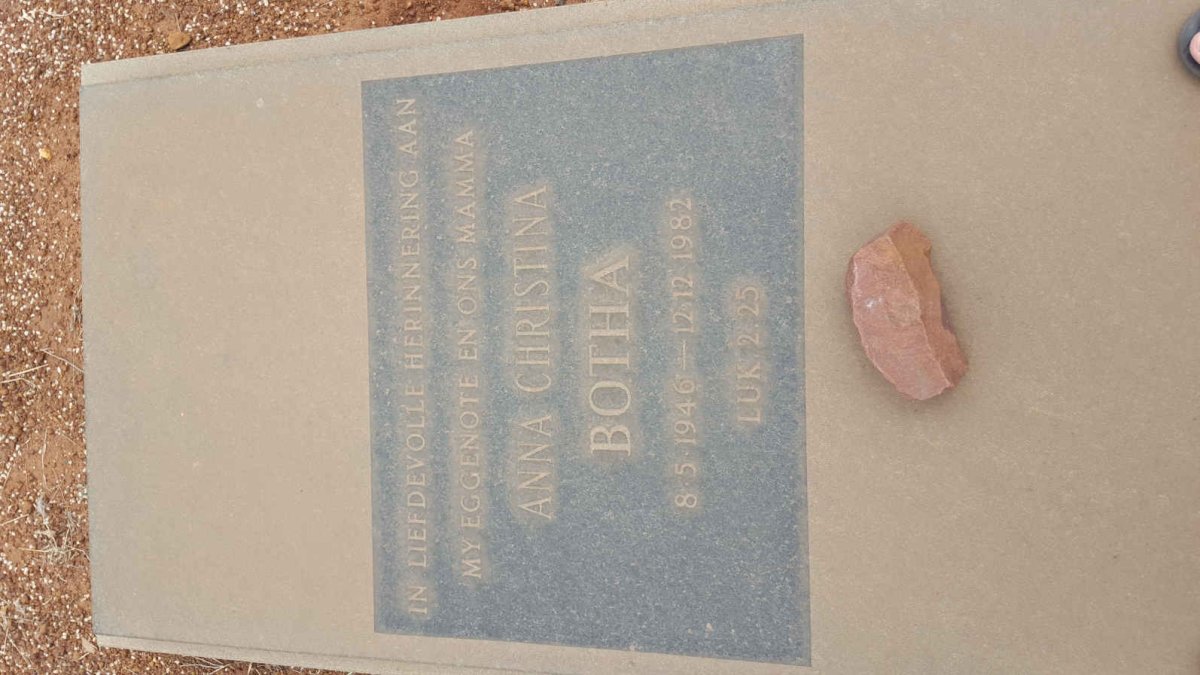 BOTHA Anna Christina 1946-1982